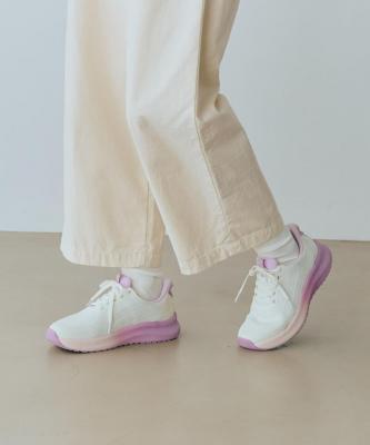 【オーソフィート】ニラ ワイド/ホワイト ラベンダー テキスタイル/シューズ レディースOF80030203