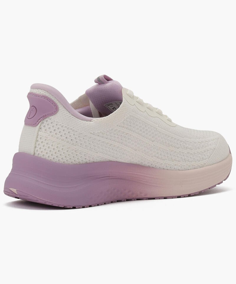 【オーソフィート】ニラ ワイド/ホワイト ラベンダー テキスタイル/シューズ レディース詳細画像3