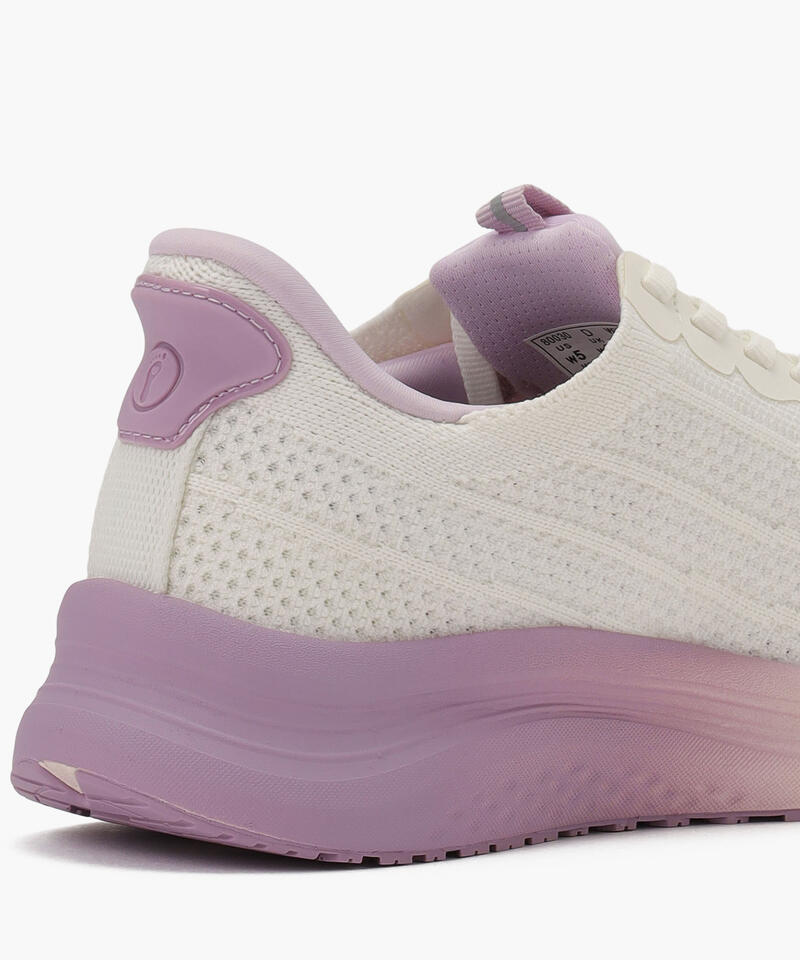 【オーソフィート】ニラ ワイド/ホワイト ラベンダー テキスタイル/シューズ レディース詳細画像5