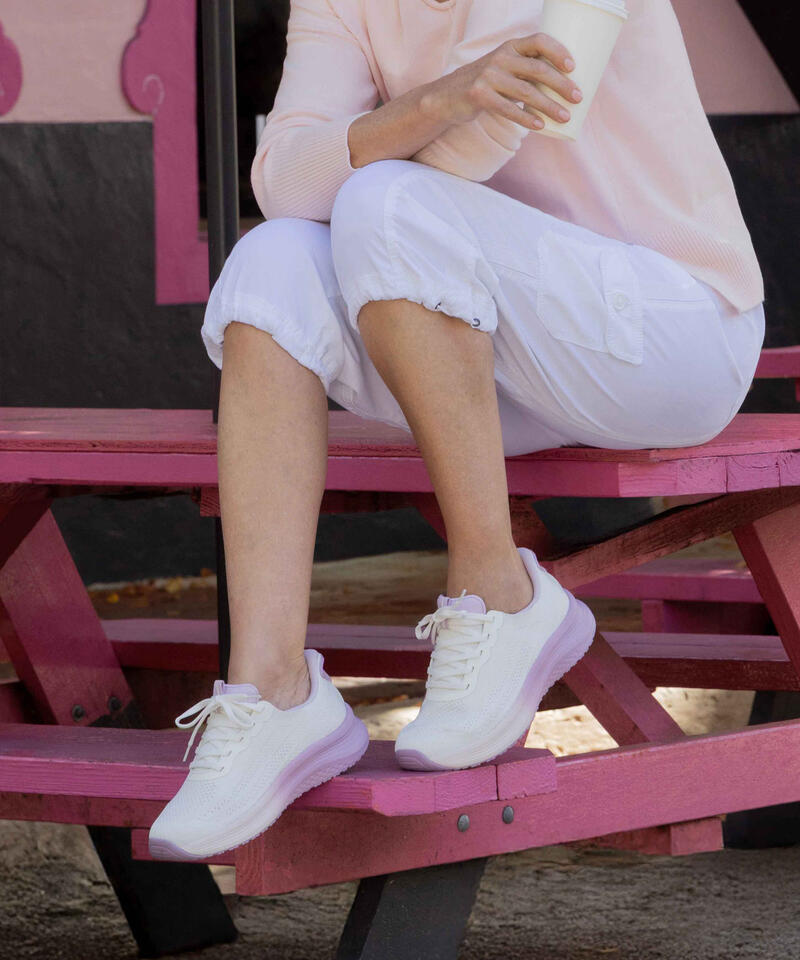 【オーソフィート】ニラ ワイド/ホワイト ラベンダー テキスタイル/シューズ レディース詳細画像13