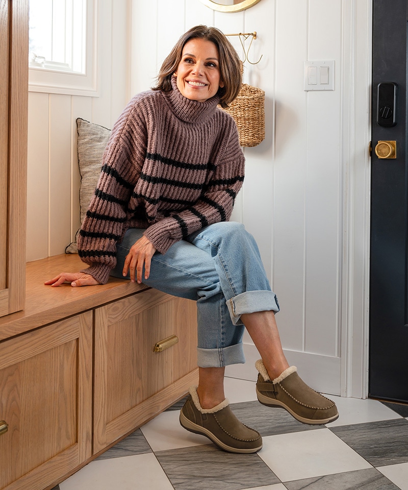 【オーソフィート】ロリン ミディアム/ライトブラウン スエードレザー/シューズ レディース詳細画像10