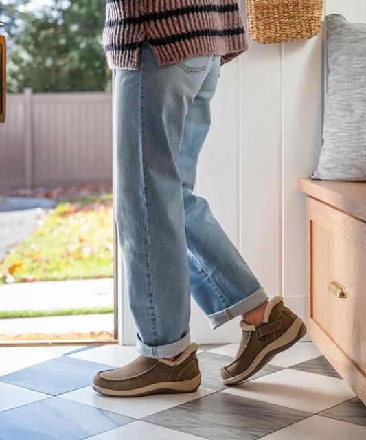 【オーソフィート】ロリン ミディアム/ライトブラウン スエードレザー/シューズ レディース[伝票入]