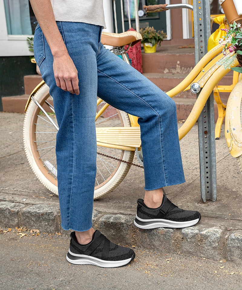 【オーソフィート】ナヤ ミディアム/ブラック テキスタイル/シューズ レディース/Orthofeet詳細画像11