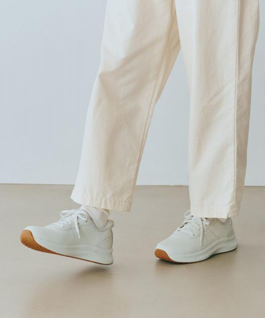 【オーソフィート】ストライド ワイド/エクリュ ナチュラルレザー/シューズ レディース