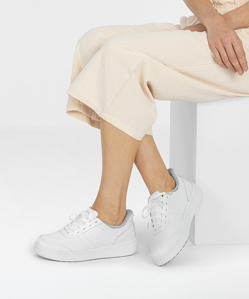 【オーソフィート】ワンダー ミディアム/ホワイト ナチュラルレザー/シューズ レディース詳細画像11