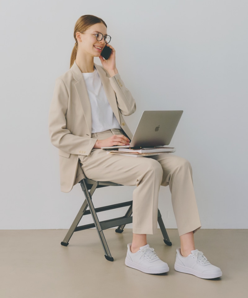 【オーソフィート】ワンダー ミディアム/ホワイト ナチュラルレザー/シューズ レディース詳細画像15