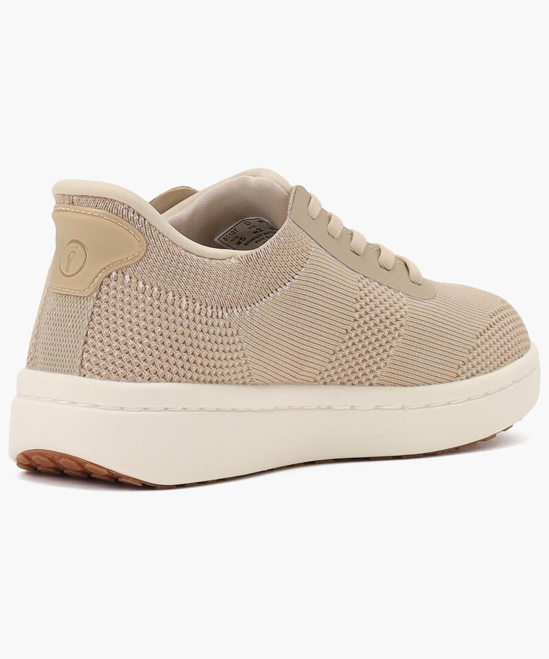 【オーソフィート】ワンダー ワイド/ベージュ ニット テキスタイル/シューズ レディース詳細画像3
