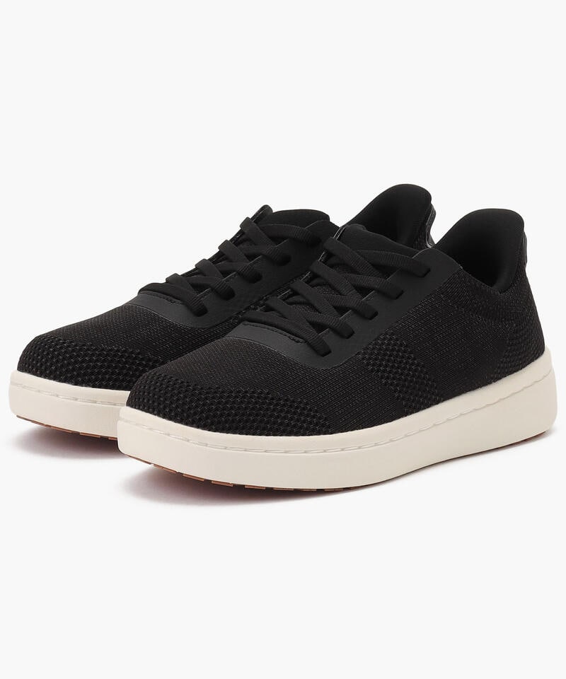 【オーソフィート】ワンダー ミディアム/ブラック ニット テキスタイル/シューズ レディース