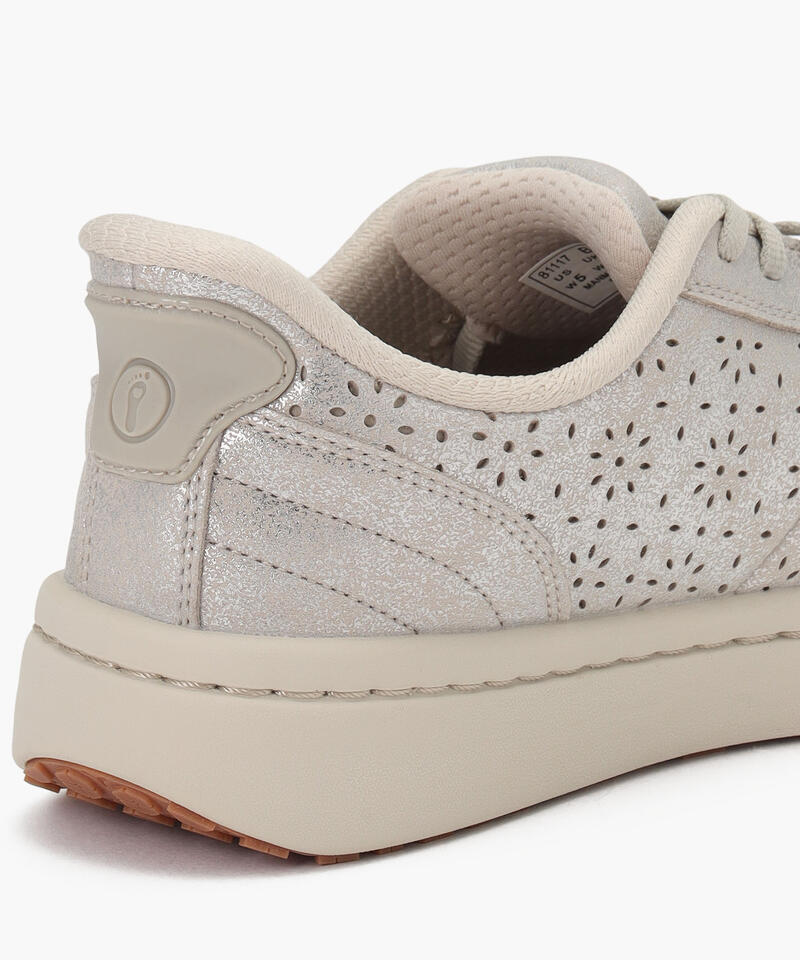 【オーソフィート】ワンダー ミディアム/シャンパンメタリック マイクロファイバー/シューズ レディース詳細画像5