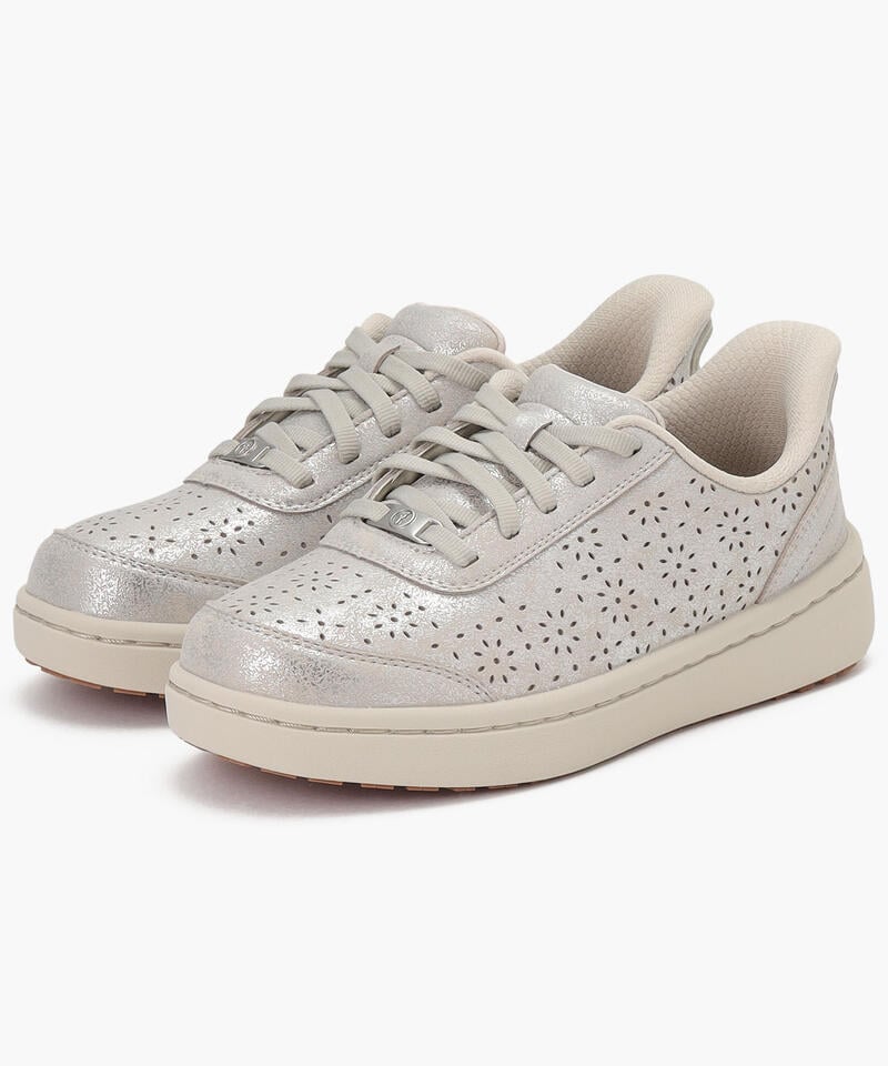 【オーソフィート】ワンダー ミディアム/シャンパンメタリック マイクロファイバー/シューズ レディース