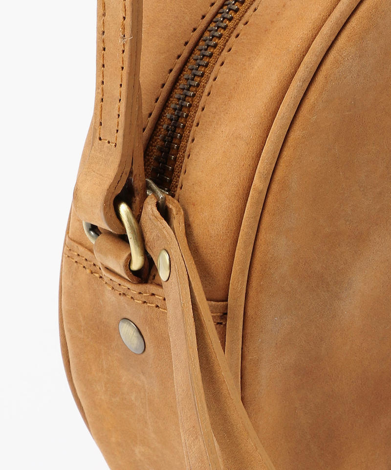 【オーマイバッグ】ルナ バッグ/キャメル ナチュラルレザー/ショルダーバッグ メンズ レディース詳細画像4