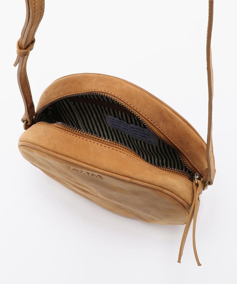 【オーマイバッグ】ルナ バッグ/キャメル ナチュラルレザー/ショルダーバッグ メンズ レディース詳細画像6