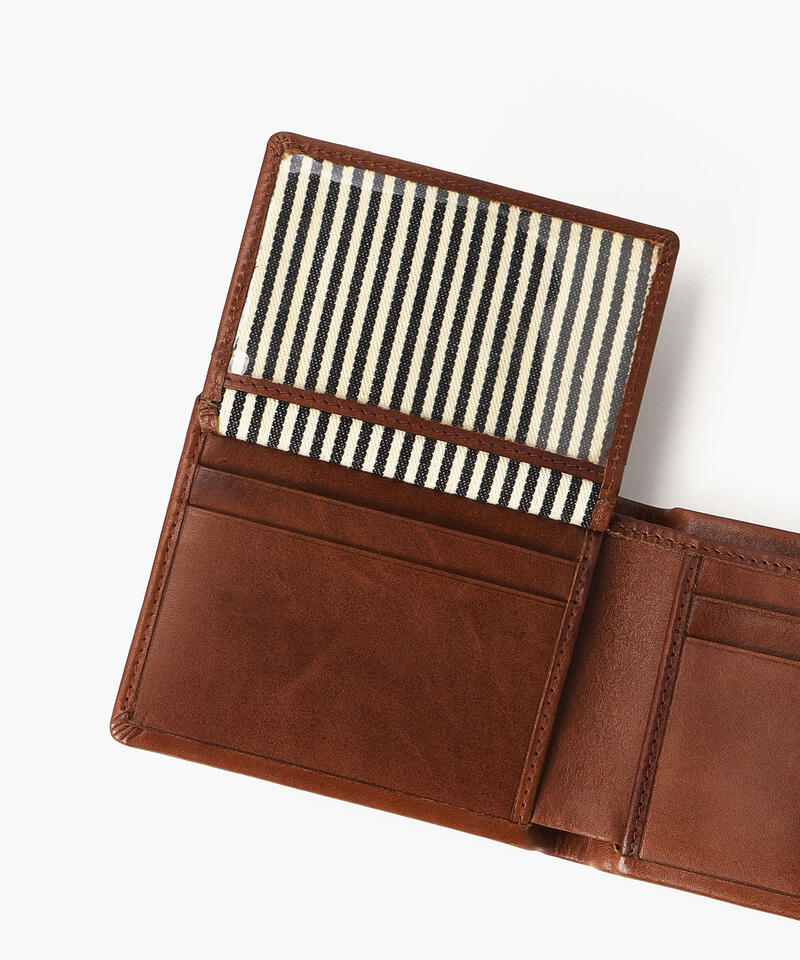 【オーマイバッグ】ジョシュアス/クラシックブランデー ナチュラルレザー/財布 メンズ レディース詳細画像6