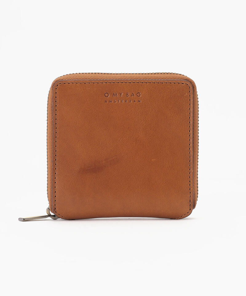 【オーマイバッグ】ソニー スクエアウォレット/コニャック ナチュラルレザー/財布 メンズ レディース