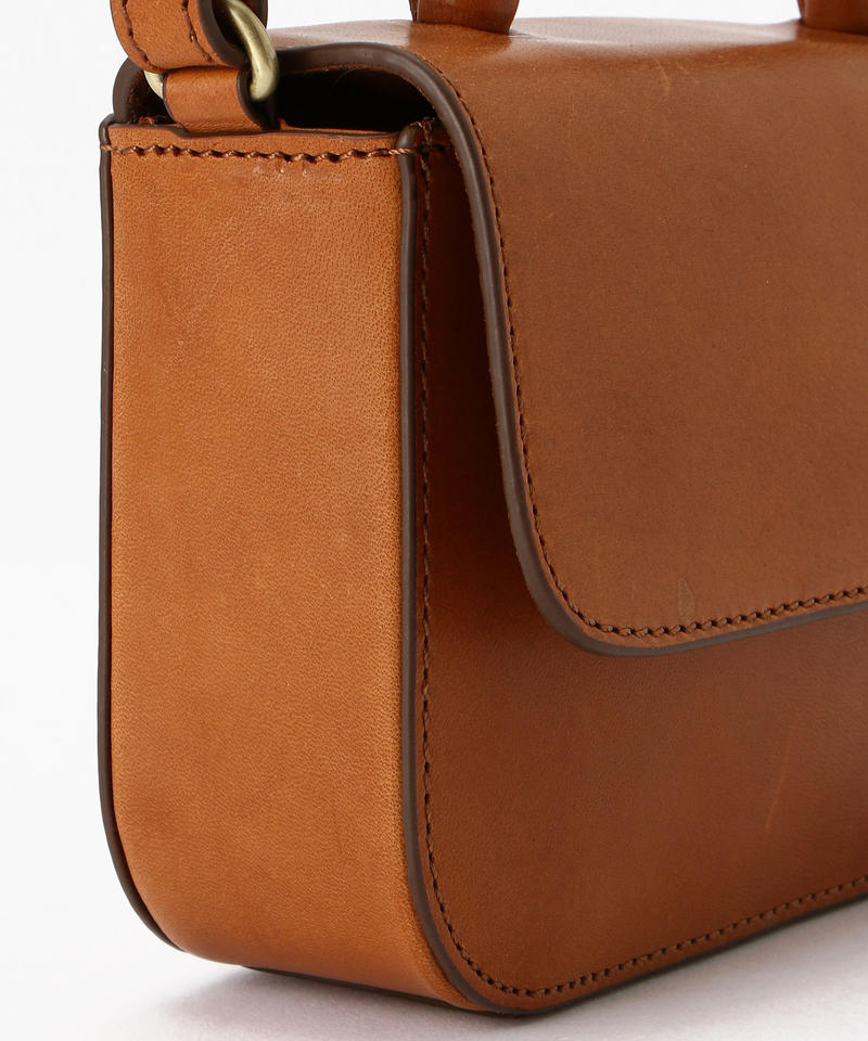 【オーマイバッグ】ナノ バッグ/コニャック ナチュラルレザー/ショルダーバッグ メンズ レディース詳細画像5