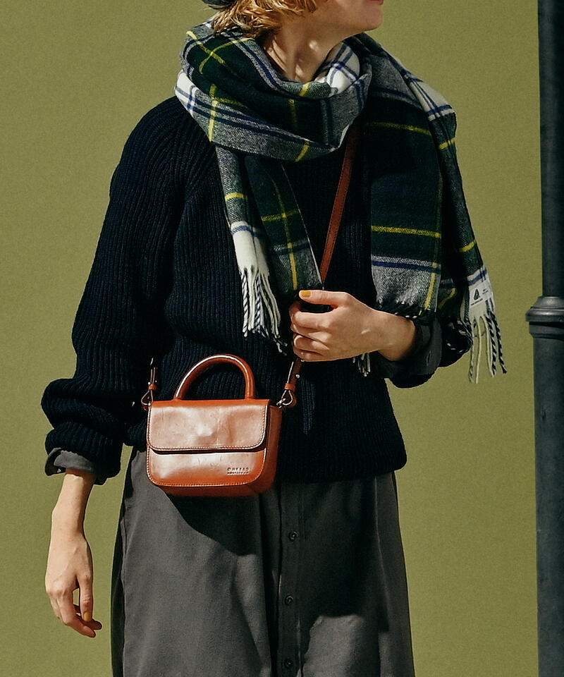 【オーマイバッグ】ナノ バッグ/コニャック ナチュラルレザー/ショルダーバッグ メンズ レディース詳細画像9