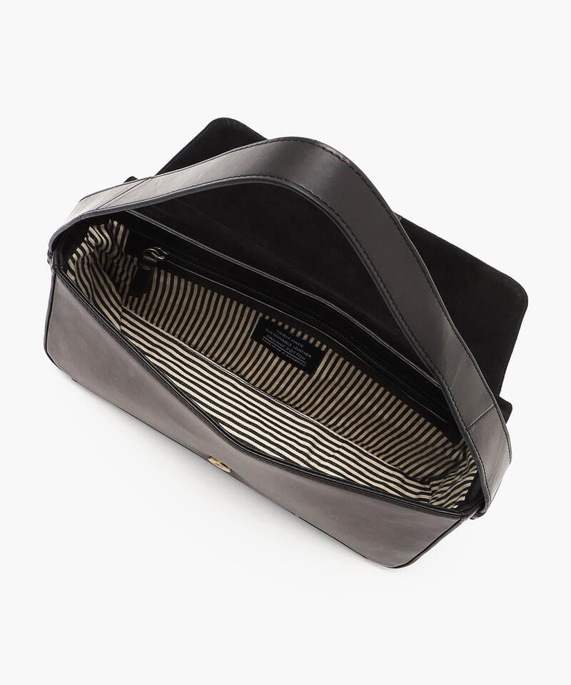 【オーマイバッグ】ジーナ ロンゲット/ブラック ナチュラルレザー/ショルダーバッグ メンズ レディース詳細画像7