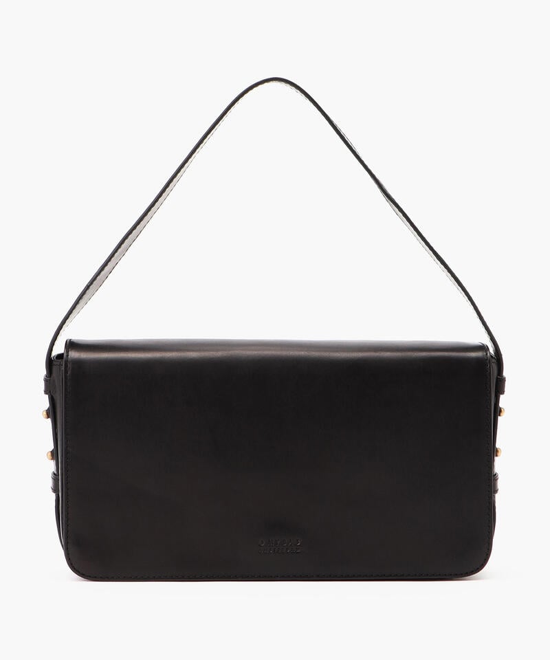 【オーマイバッグ】ジーナ ロンゲット/ブラック ナチュラルレザー/ショルダーバッグ メンズ レディース