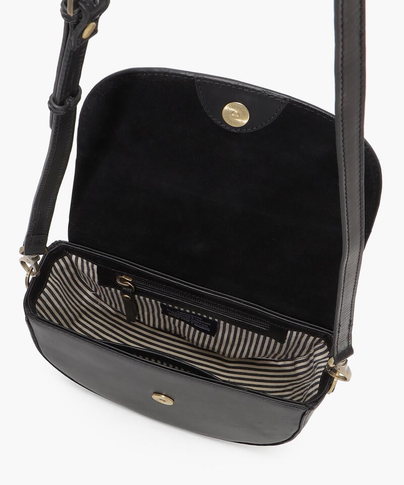 【オーマイバッグ】アヴァ/ブラック ナチュラルレザー/ショルダーバッグ メンズ レディース詳細画像3