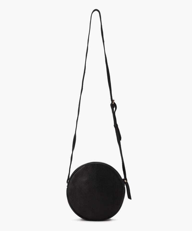 【オーマイバッグ】ルナバッグ/ソフトグレインブラック ナチュラルレザー/ショルダーバッグ詳細画像2