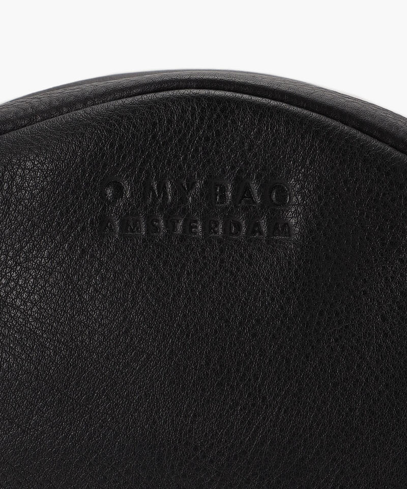 【オーマイバッグ】ルナバッグ/ソフトグレインブラック ナチュラルレザー/ショルダーバッグ詳細画像4