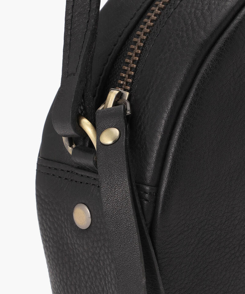 【オーマイバッグ】ルナバッグ/ソフトグレインブラック ナチュラルレザー/ショルダーバッグ詳細画像5