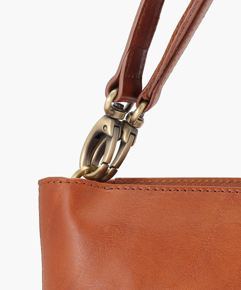 【オーマイバッグ】オリヴィア/コニャック ナチュラルレザー/ショルダーバッグ メンズ レディース詳細画像4