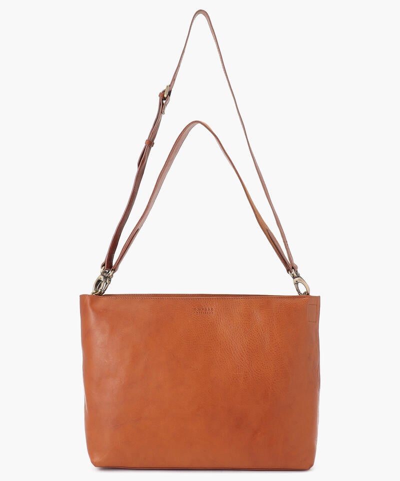 【オーマイバッグ】オリヴィア/コニャック ナチュラルレザー/ショルダーバッグ メンズ レディース