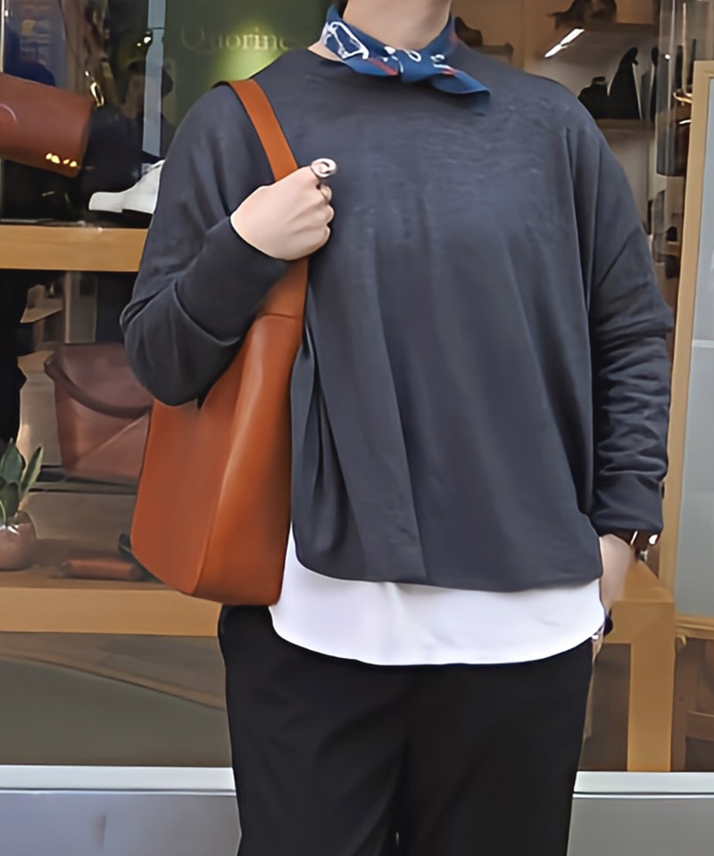 【オーマイバッグ】ヴィッキー/コニャック ナチュラルレザー/ショルダーバッグ メンズ レディース詳細画像8