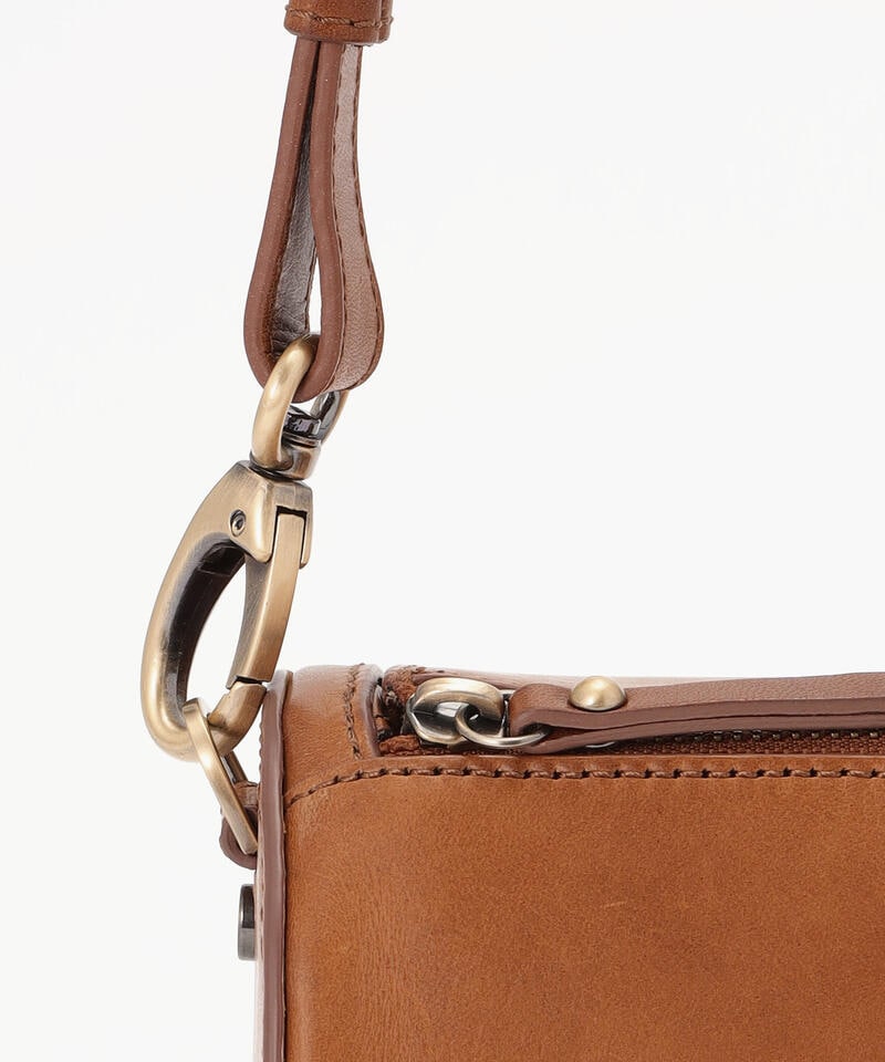 【オーマイバッグ】イジー/コニャック ナチュラルレザー/ショルダーバッグ メンズ レディース詳細画像4