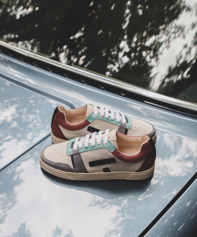 【オーティーエー】サンサホ/パール アクア エッグプラント ナチュラルレザー ヌバックレザー詳細画像8