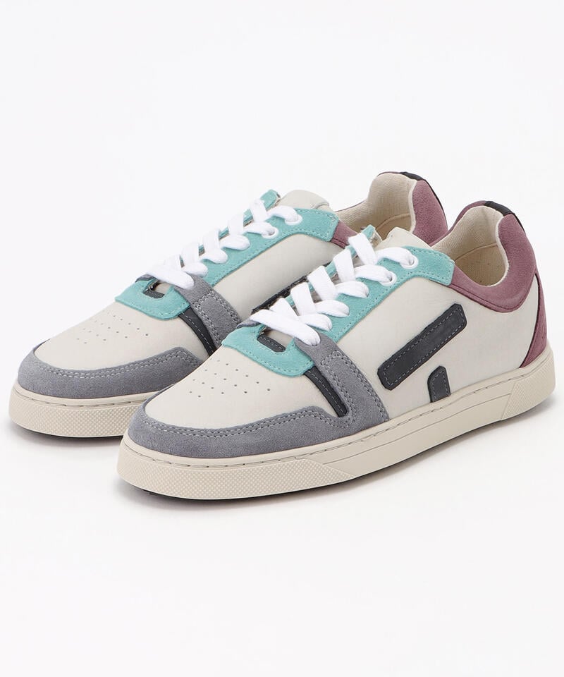 【オーティーエー】サンサホ/パール アクア エッグプラント ナチュラルレザー ヌバックレザー