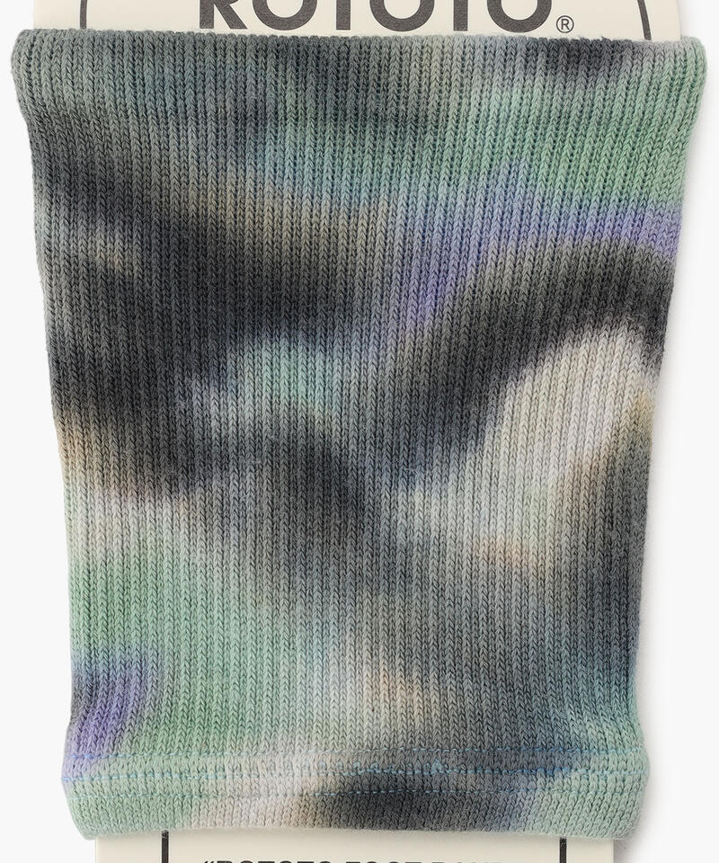 【ロトト】フットバンド タイダイ/ブラック ミント パープル コットン ポリアミド/ソックス詳細画像2