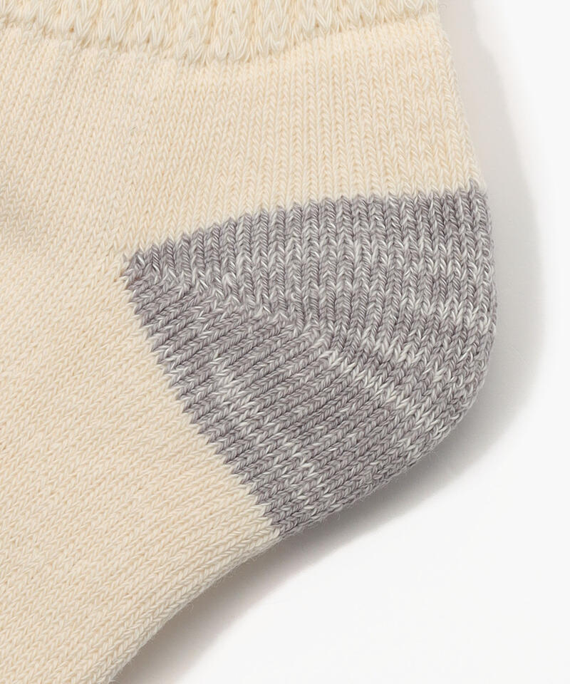 【ロトト】オールドスクール リブ クルー/ダークグリーン イエロー コットン アクリル/ソックス メンズ レディース詳細画像3