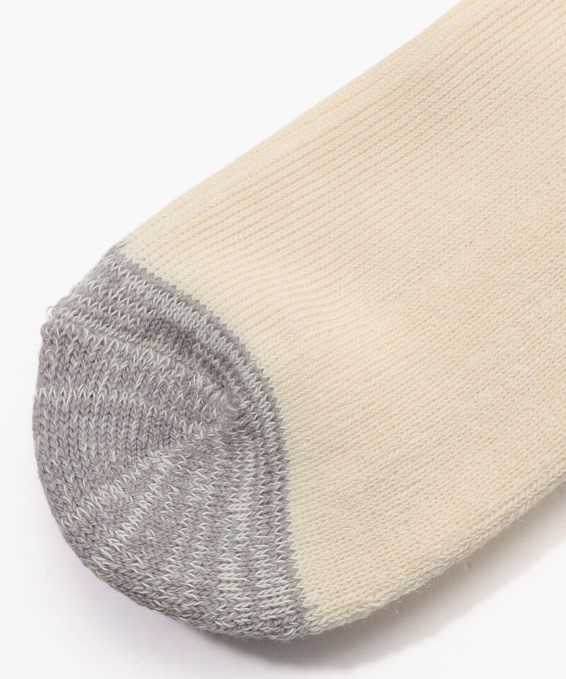 【ロトト】オールドスクール リブ クルー/ダークグリーン イエロー コットン アクリル/ソックス メンズ レディース詳細画像4