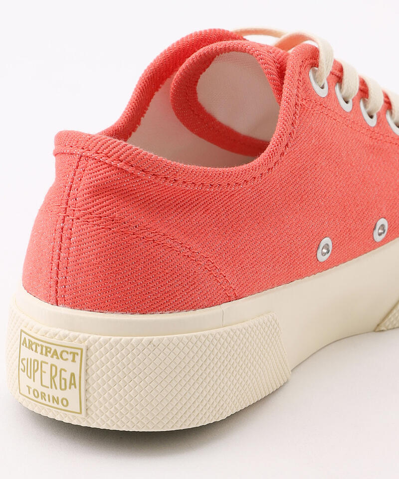 【スペルガ】2432 ワークス ローカット/レッド オフホワイト デニム/シューズ詳細画像5