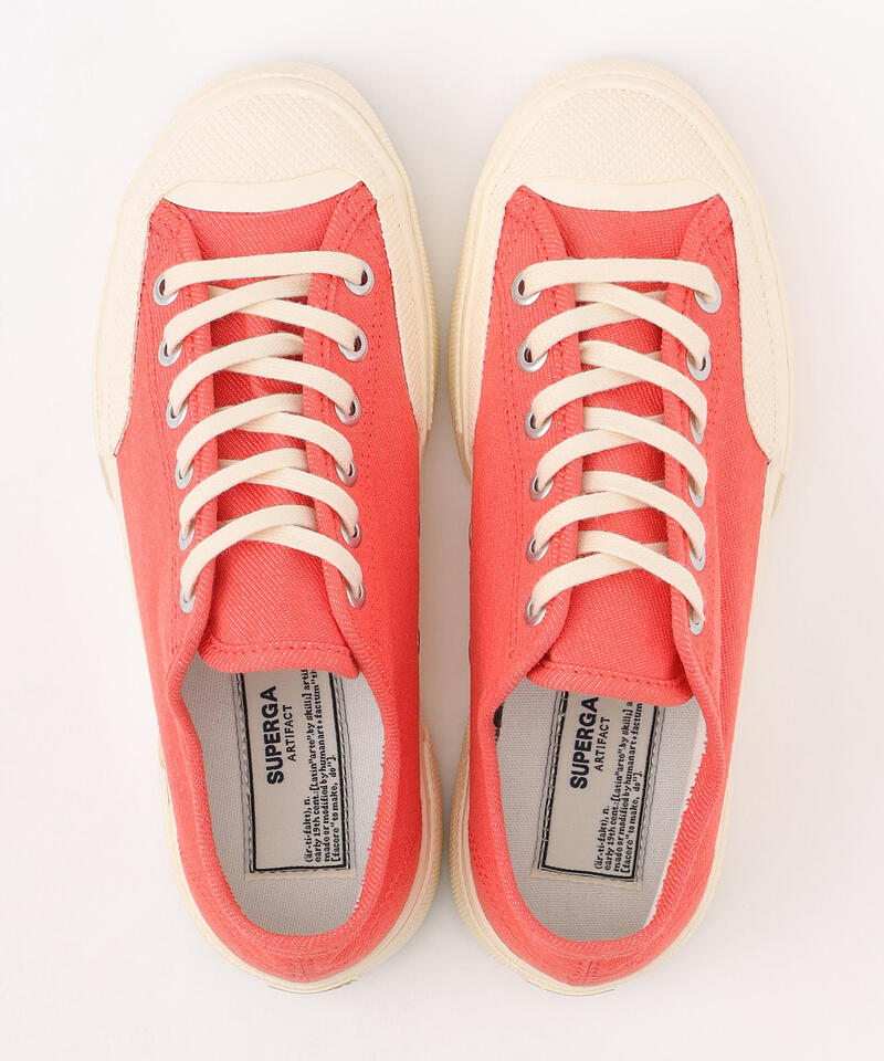 【スペルガ】2432 ワークス ローカット/レッド オフホワイト デニム/シューズ詳細画像6