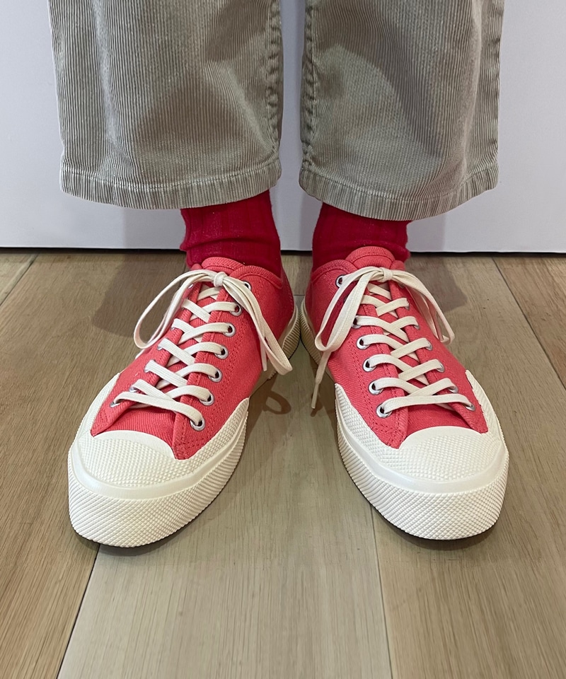 【スペルガ】2432 ワークス ローカット/レッド オフホワイト デニム/シューズ詳細画像7