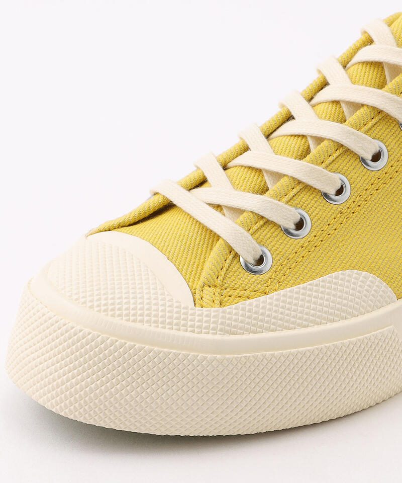 【スペルガ】2432 ワークス ローカット/イエロー オフホワイト デニム/シューズ詳細画像4