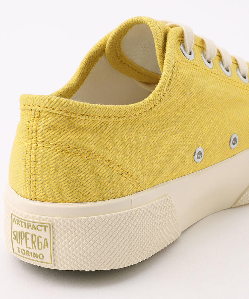 【スペルガ】2432 ワークス ローカット/イエロー オフホワイト デニム/シューズ詳細画像5