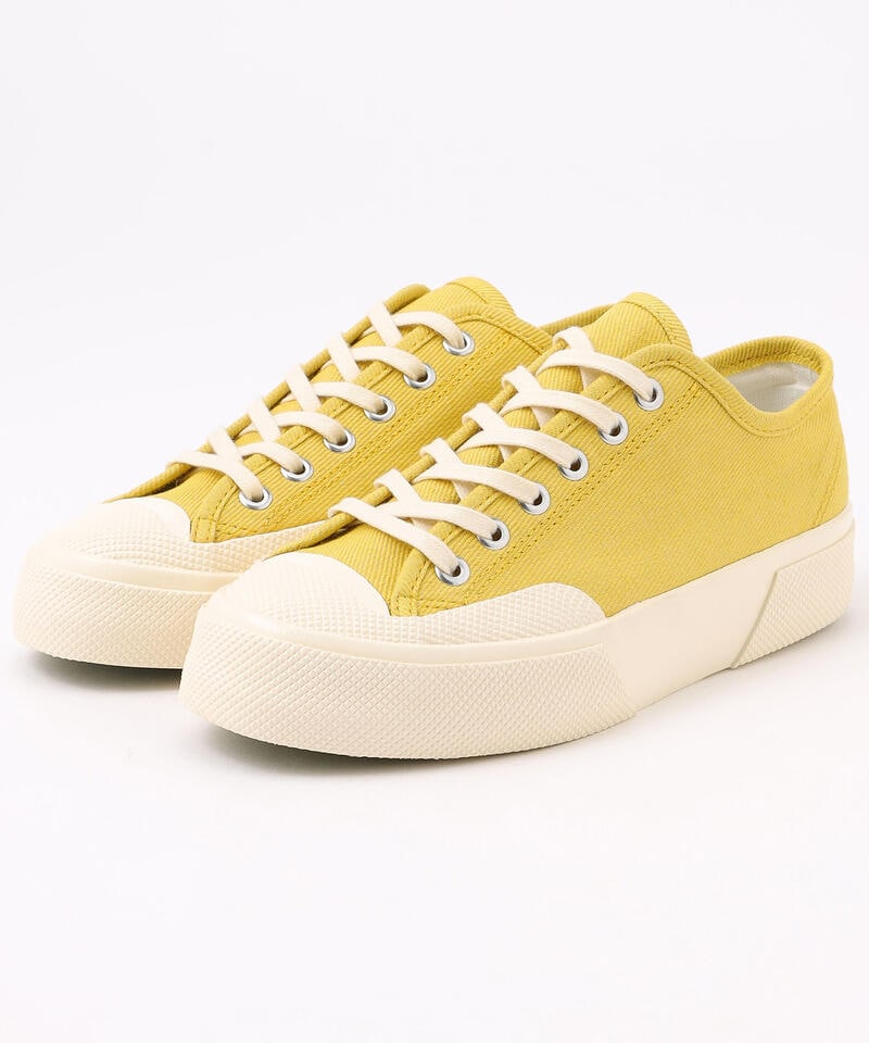 【スペルガ】2432 ワークス ローカット/イエロー オフホワイト デニム/シューズ