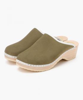 【タッラ】トラディショナルクロッグ/オリーブ ヌバックレザー/サンダル レディース/Talla